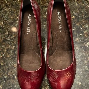 Dark red Aerosole heels
